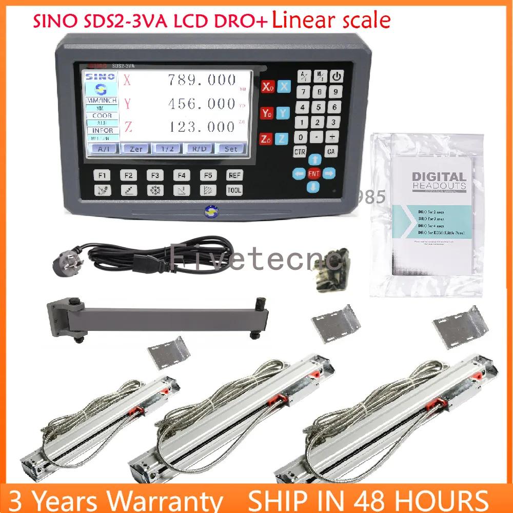 SINO SDS2-3VA LCD  ǵ DRO ŰƮ   ׶δ и KA-500    ڴ, 3 